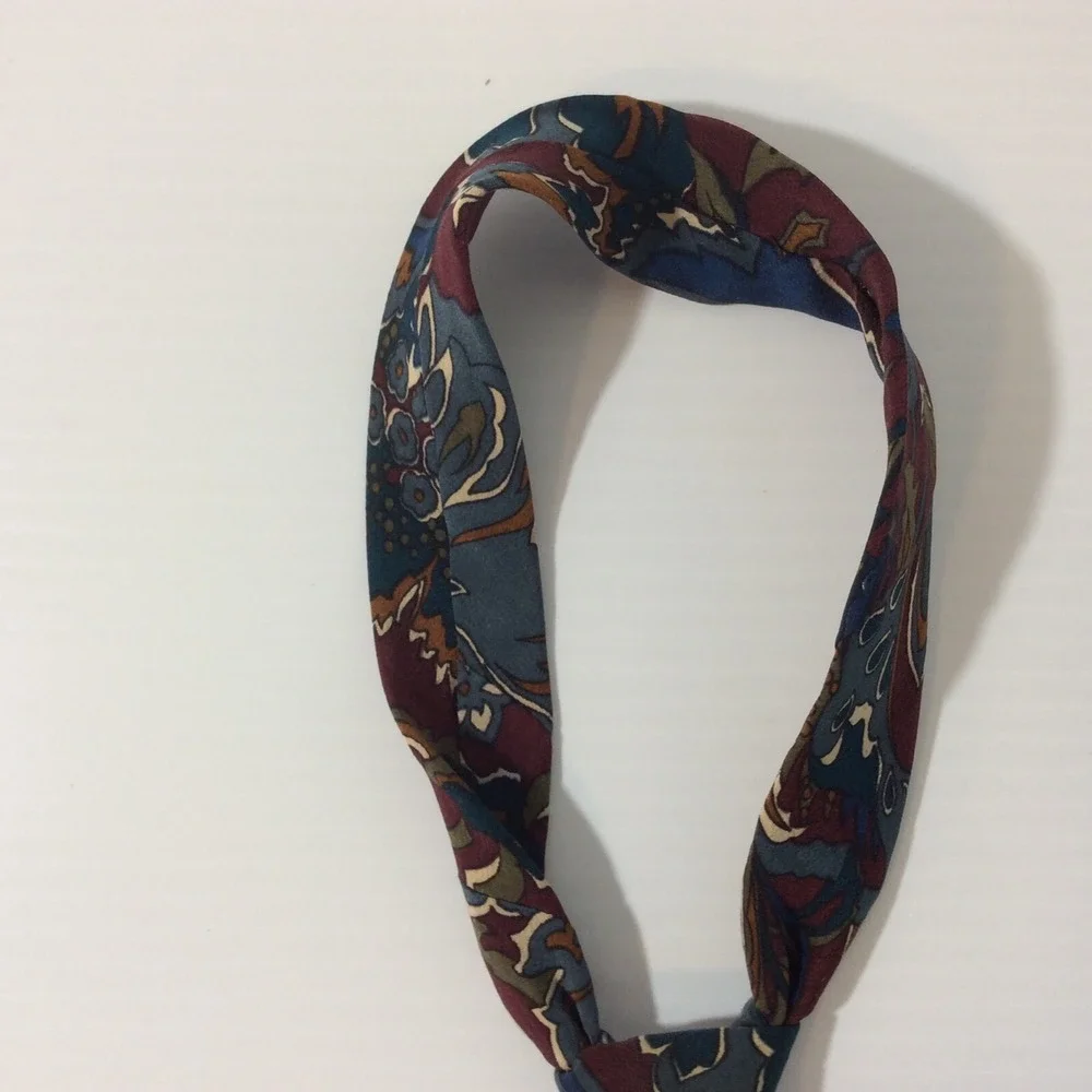 CELLINI Collection MENS TIE NECKTIE 3.75 in Burgundy Olive Rust Blue